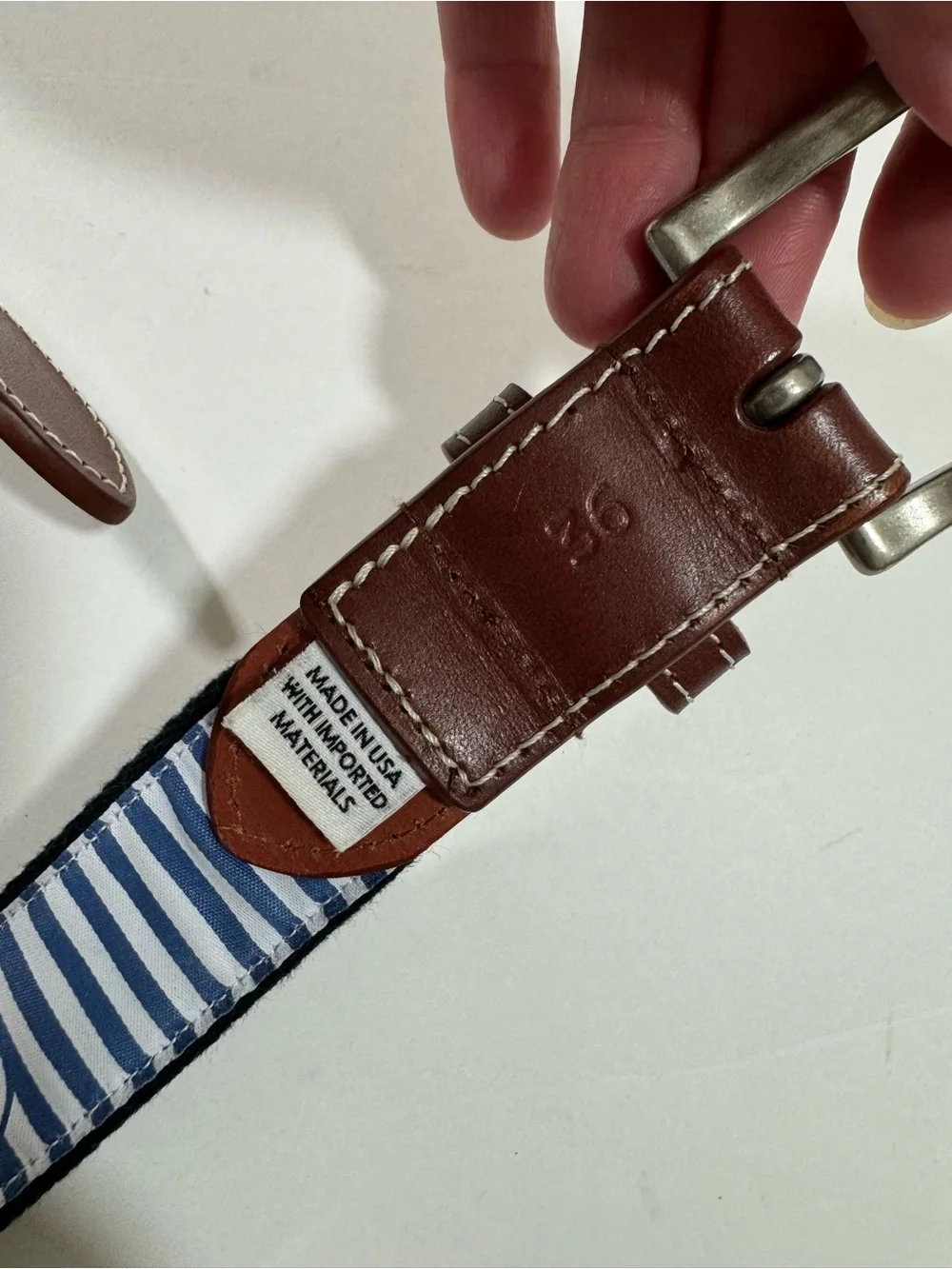Peter Millar Palmetto Golf Webbed Belt Black